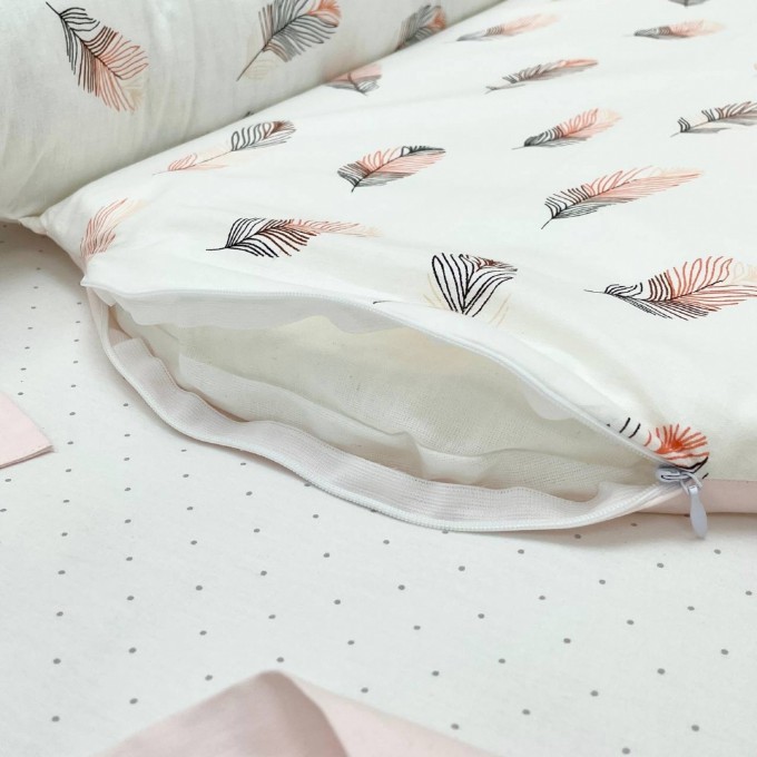 Protectie somn – Baby Nest Feather roz